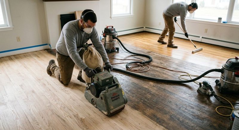 Cabin Floor Refinishing in Kansas City, KS